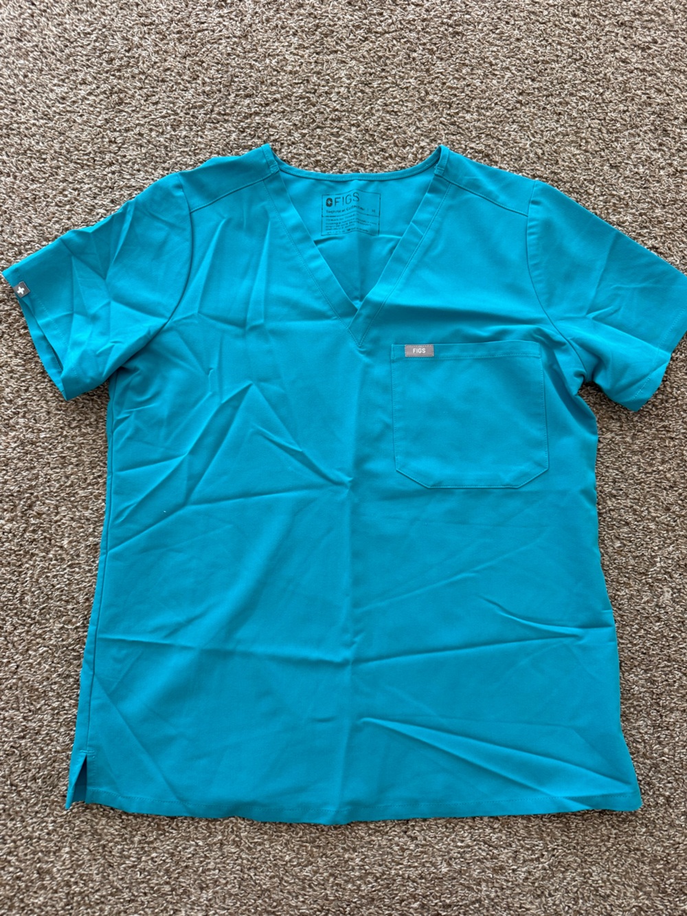 Figs light blue Catrina Scrub Top